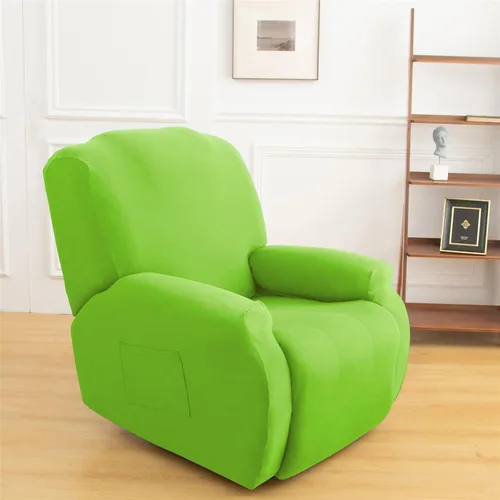 Vista 22 de LazyBoy - Funda para sillón reclinable, color liso, 4 piezas, fundas protectoras de muebles para sillón reclinable con bolsillo, funda para sofá