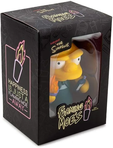 Vista 8 de Kidrobot Los Simpsons Flaming Moe - Figura mediana estándar