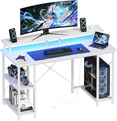 Vista 12 de DUMOS Escritorio para computadora de juegos de 40 pulgadas con cajones