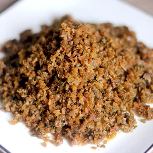 Vista 2 de Bailinhou SuiMi yacai sichuan conservado verduras 2.2lb (1000g), tallo de mostaza vegetal seco, fermentación de Laotan, de szechuan, China