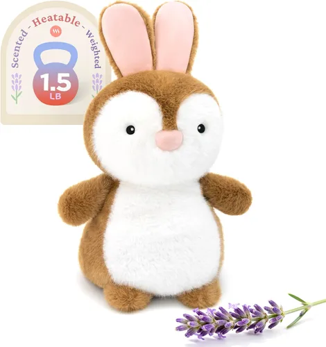 Vista 25 de IKASA Animal de peluche de pingüino para microondas, almohadilla térmica para mayor comodidad y calidez, calentable y refrigerable de 1.5 libras
