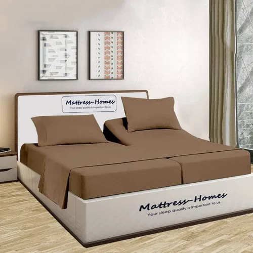 Vista 53 de Mattress-Homes Juego de sábanas de 4 piezas ultra lujosas 100% algodón suave de fibra larga de 16 pulgadas de profundidad, tamaño individual lavable