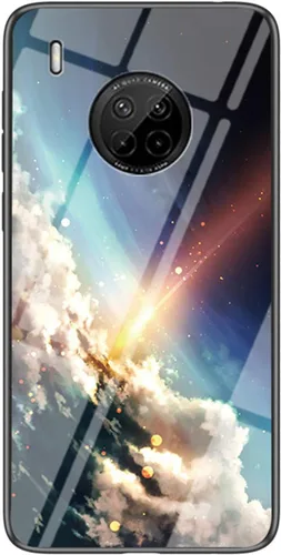 Vista 8 de IVY Funda de cristal templado cielo estrellado para Huawei Y9a Case - A