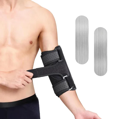 Vista 8 de Cozyhealth Codera cómoda para dormir por la noche, síndrome del túnel cubital, atrapamiento del nervio cubital con inmovilizador de manga