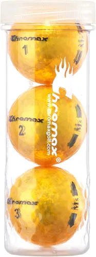 Vista 9 de Chromax Pelotas de golf metálicas de colores M5 (paquete de 3 tubos)