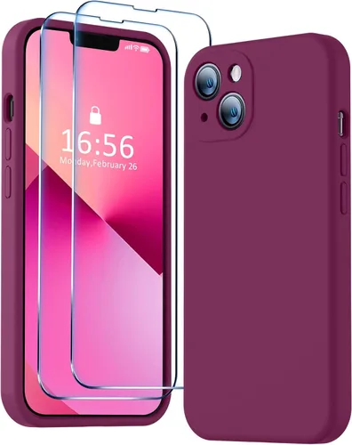 Vista 40 de BossKiss Funda compatible con iPhone 13 Pro, silicona de alta calidad mejorada [protección de cámara] [2 protectores de pantalla]