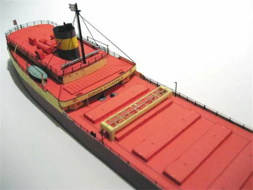 Vista 9 de 1:400 Kit de barco sin ensamblar modelo de papel SS Edmund Fitzgerald Ore Carrier Ship Model Kit DIY