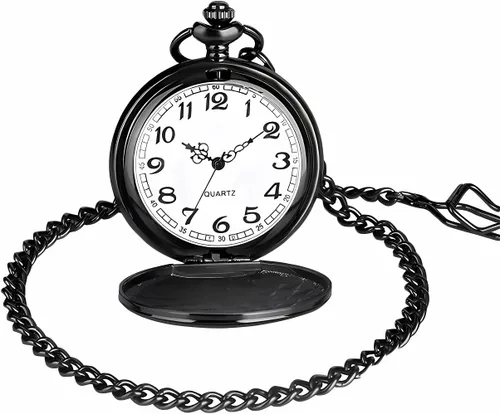 Vista 3 de Udaney to My-King-Reloj de bolsillo, regalos para novio, el mejor regalo para él, regalos de novia, regalos del día de San Valentín para hombres