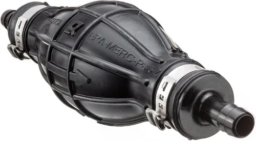Vista 2 de Quicksilver 8M0061875 Bombilla de cebador con 2 abrazaderas de manguera para líneas de combustible de 5/16'' (0.315 in) Cumple con EPA-MERC-PB15