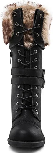 Vista 4 de Globalwin. - Botas de combate hasta la rodilla para mujer.