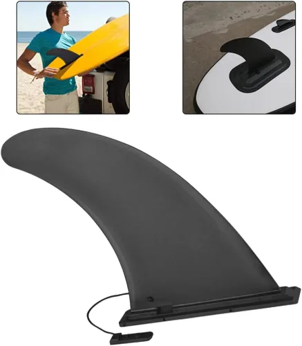 Vista 2 de Aleta de paddleboard extraíble para kayak, tabla universal de plástico, impermeable, accesorios inflables de pie, 8.5 x 7.1 x 1.4 pulgadas