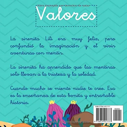 Vista 2 de La sirenita Lili Ayyy, esas mentiras!! (Cuentos para aprender - Cuentos con valores) (Spanish Edition)