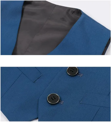 Vista 5 de Chaleco de traje formal de 4 botones para niño