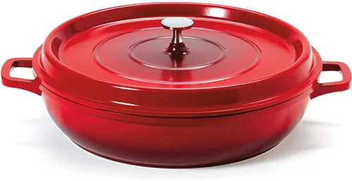 Vista 5 de G.E.T. CA-101-BK/BK/CC Heiss® - Mini bandeja para hornear/cazuela de aluminio fundido de bajo consumo, 10 onzas, color negro