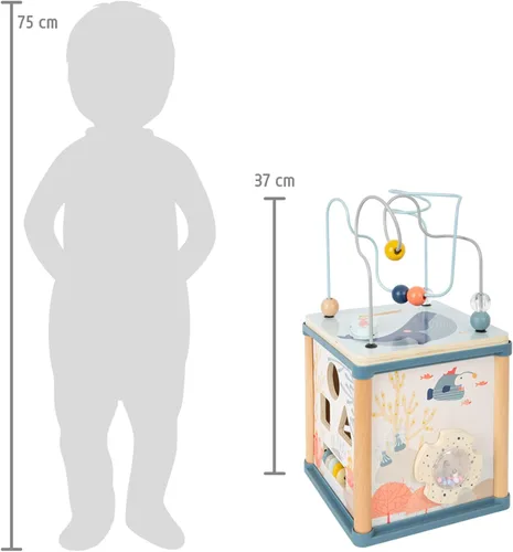 Vista 6 de Small Foot 11910 Motor Skills Cube Underwater World, Azul