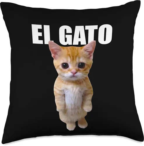 Vista 5 de El Gato Meme Sad Crying Cat Munchkin Kitty Meme Almohada moderna, 16 x 16 pulgadas, multicolor