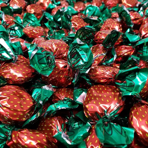 Vista 2 de Candy Retailer Caramelo duro relleno de fresa Bon Bons 1 Lb