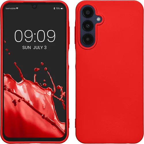 Vista 199 de kwmobile Funda compatible con Samsung Galaxy A12 - Funda protectora de silicona TPU suave y delgada - Azul Báltico