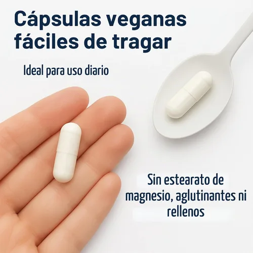 Vista 9 de Bisglicinato de Magnesio VIZANA - Quelato Albion® TRAACS® 100% puro - 330 mg de magnesio elemental - 180 cápsulas veganas