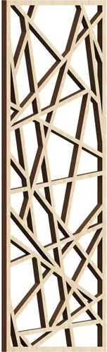 Vista 52 de Conway Paneles de pared decorativos de madera con calado, 9 3/8 pulgadas de ancho x 24 3/8 pulgadas de alto x 1/4 de alto, aliso