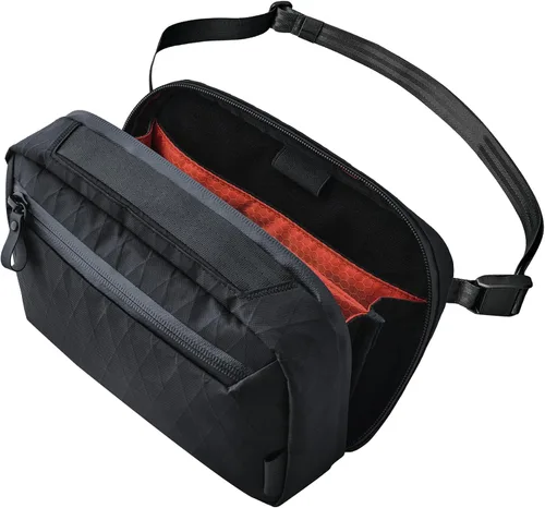 Vista 9 de ALPAKA Elements Tech Case Mini Tech Pouch 1.5L Cable Bag Negro X-Pac VX42 Weatherproof Fabric, YKK Aquaguard Zipper, Detachable Shoulder Strap