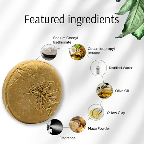 Vista 4 de Marbela Cosmetics - Barra de Champú con Raíz de Maca - 3 oz