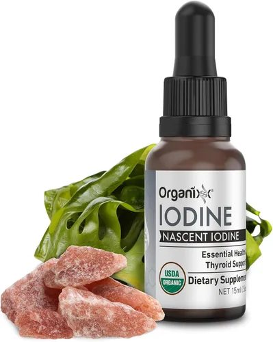 Vista 5 de Organixx Suplemento de yodo, gotas líquidas nacientes orgánicas, concentrado de yodo puro para hombres y mujeres, sin gluten, vegano, sin OMG, hecho