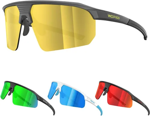 Vista 8 de Q217 HD Gafas de sol polarizadas para mujeres y hombres, ciclismo, correr, pesca, senderismo, golf, béisbol, voleibol, deportes al aire libre
