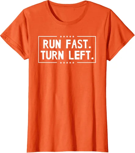 Vista 41 de Run Fast Turn Left - Camiseta para correr de pista y campo