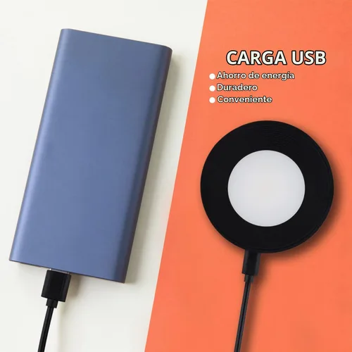 Vista 5 de Apliques de pared LED, lámpara de pared recargable con 3 temperaturas de color y 3 brillos de bola magnética de 360°, para dormitorio, pasillo