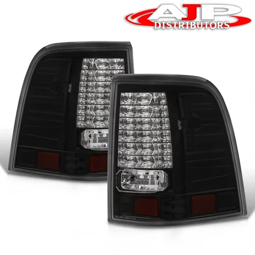 Vista 3 de Reemplazo de luces traseras LED traseras luces izquierda derecha conductor pasajero conjunto par para Ford Explorer (negro)
