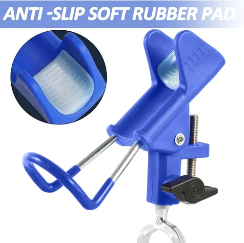 Vista 5 de Tripquips Soportes para caña de pescar – Equipo de soporte de caña de pescar ajustable de 360 grados mejorado para banco, playa, regalo para hombres