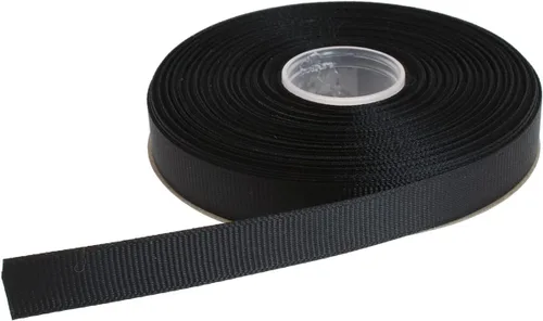 Vista 15 de Cinta de grogrén sólido de 25 yardas cada rollo, borde tejido 100% poliéster (1 pulgada, beige)