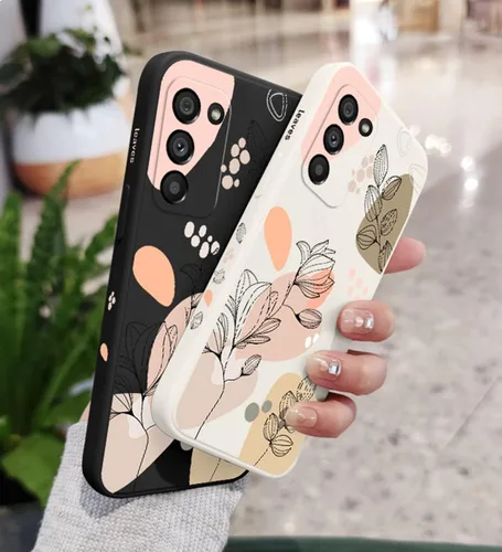 Vista 3 de Doowear Funda para Galaxy S20 FE para mujeres y niñas, protector de lente de cámara de hojas de plantas lindas, protector de lente de cámara de TPU