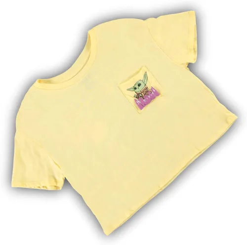 Vista 6 de STAR WARS Juniors Yoda - Camiseta corta para mujer, con bolsillo frontal y trasero, para bebé
