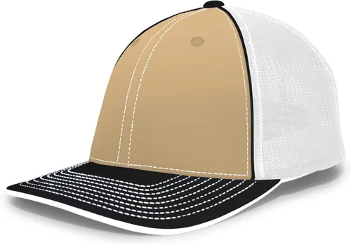 Vista 38 de Pacific Headwear Gorra unisex Pacific Headwear Trucker Flexfit® para adultos Grafito/Negro/Negro