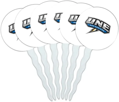 Vista 201 de Abilene Christian - Juego de 6 palillos para cupcakes con logotipo secundario