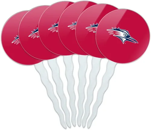 Vista 320 de Abilene Christian - Juego de 6 palillos para cupcakes con logotipo secundario