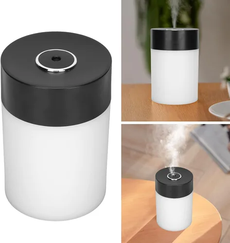 Vista 3 de FLEXMAN Humidificador de aire, humidificador portátil pequeño de niebla fría de 20.3 fl oz, carga USB, humidificador de niebla fría de bajo ruido