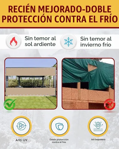 Vista 6 de FoundGo - Cortinas de vinilo de 8'H x 7'W para patio de 19oz, cercado de vinilo transparente para exteriores, lona resistente transparente
