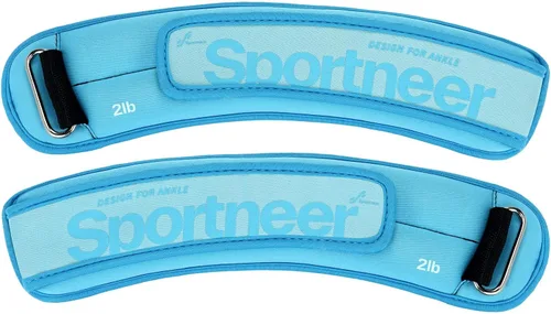 Vista 10 de Sportneer Pesas de tobillo de 0.5/1/2/3/5 libras, 1 par de pesas de muñeca y pierna para mujeres, hombres, niños y niños con correas ajustables