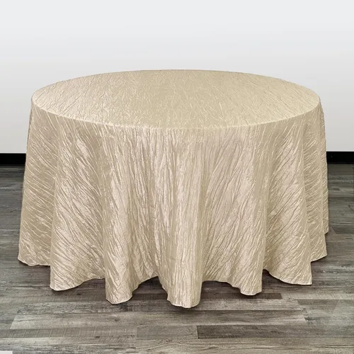 Vista 27 de YOUR CHAIR COVERS - Mantel redondo de 90 pulgadas con arrugas color rubor de tafetán – Elegante mantel brillante para bodas, fiestas y eventos