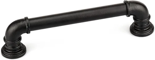 Vista 9 de Richelieu Hardware BP9464128900 Sheffield Collection - Tirador arqueado tradicional de centro a centro, color negro mate, para puertas de granero