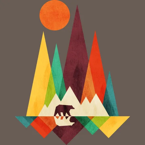 Vista 2 de Design By Humans Camiseta sin mangas para mujer Mountain Bear by radiomode Racerback