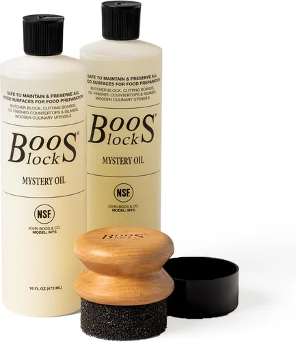 Vista 18 de John Boos Paquete de 3 aceites misteriosos, juego de cuidado de grado alimenticio, 16 onzas, fórmula de mantenimiento totalmente natural