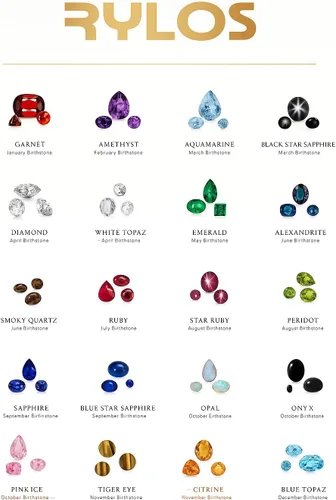 Vista 7 de Rylos Collar de plata de ley 925 con colgante de piedras preciosas y diamantes con cadena de 18 pulgadas, piedra natal de 0.276 x 0.197 in, joyería