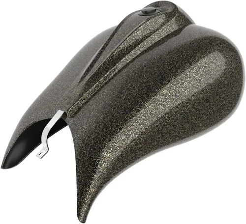 Vista 86 de Cubiertas de tanque estiradas con consola de tablero y tapa de tanque de combustible, cubiertas de combustible de galón para Harley Touring Whisky