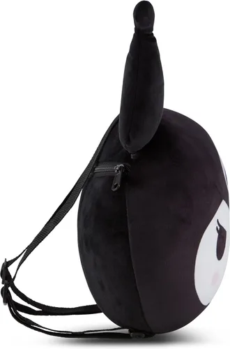 Vista 3 de SANRIO Hello Kitty Squishee Mochila de almohada - Hello Kitty, My Melody, Kuromi - Mochila de almohada súper suave Squishee Cloud, Negro -, Mochilas