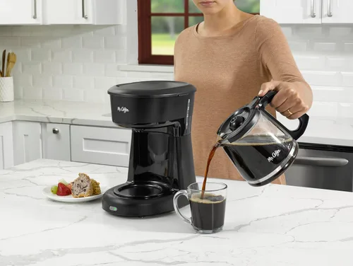 Vista 5 de Mr. Coffee Jarra de Repuesto de 12 Tazas – Compatible con Máquinas Mr. Coffee de 12 Tazas, Jarra de Vidrio con Asa Negra
