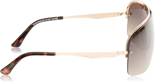 Vista 3 de Rocawear R1487 Mod Uv Protective Rectangular Metal Vented Shield Sunglasses. Gifts for Men with Flair, 135 Mm